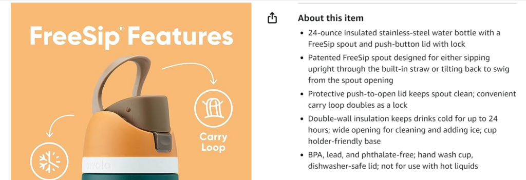 Amazon Product Description