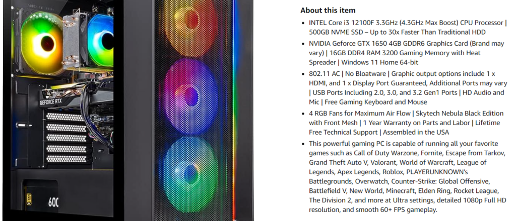 Amazon Bullet Points