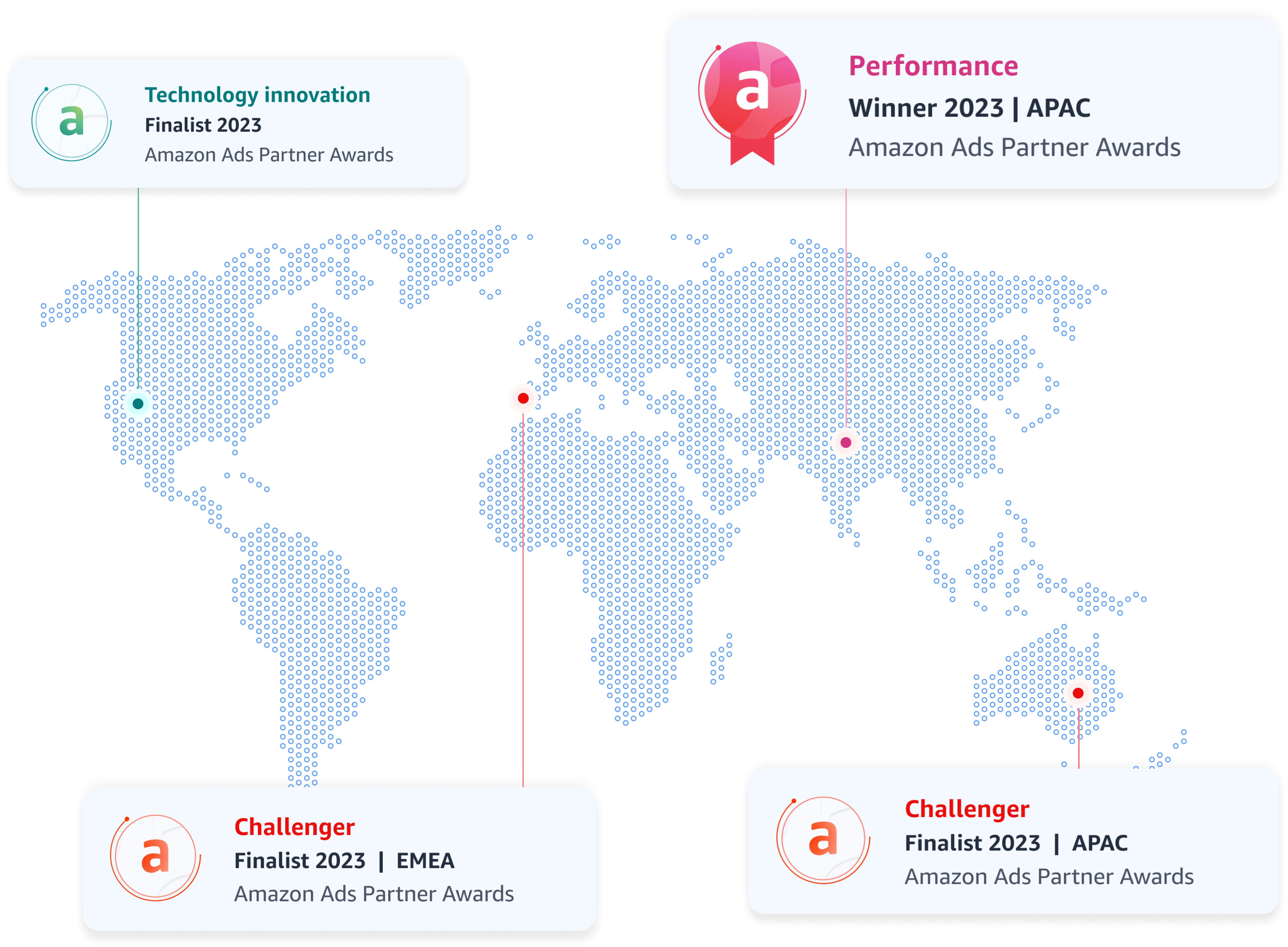 Amazon Partner Award map